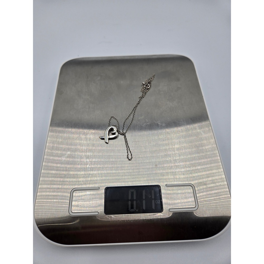 Tiffany‎ & Co. Paloma Picasso Loving Heart Sterling Silver Pendant Necklace - Picture 9 of 10